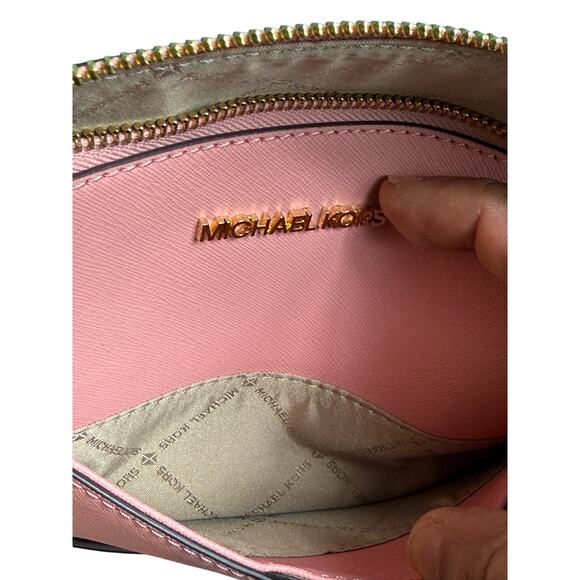 Michael Kors Jet Set Travel Medium Dome Crossbody Bag*Dusty Rose Pink - Picture 2 of 12